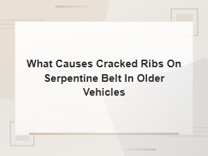 Why Serpentine Belt Ribs Crack in Older Vehicles and How to Prevent It